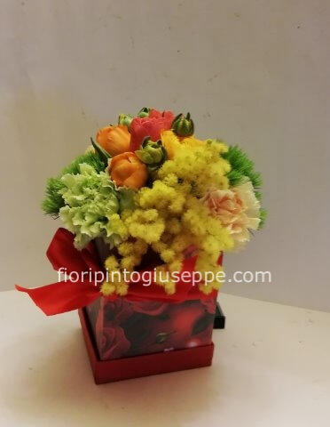 fiori misti e mimosa