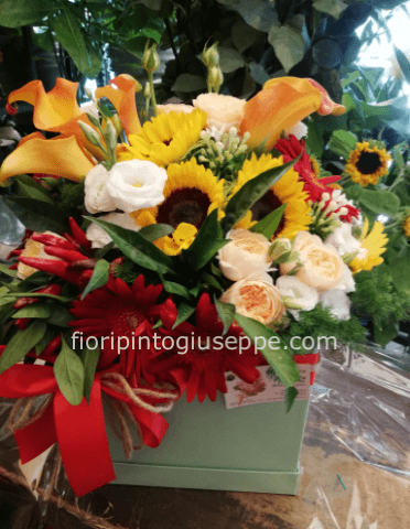 composizione fiori misti